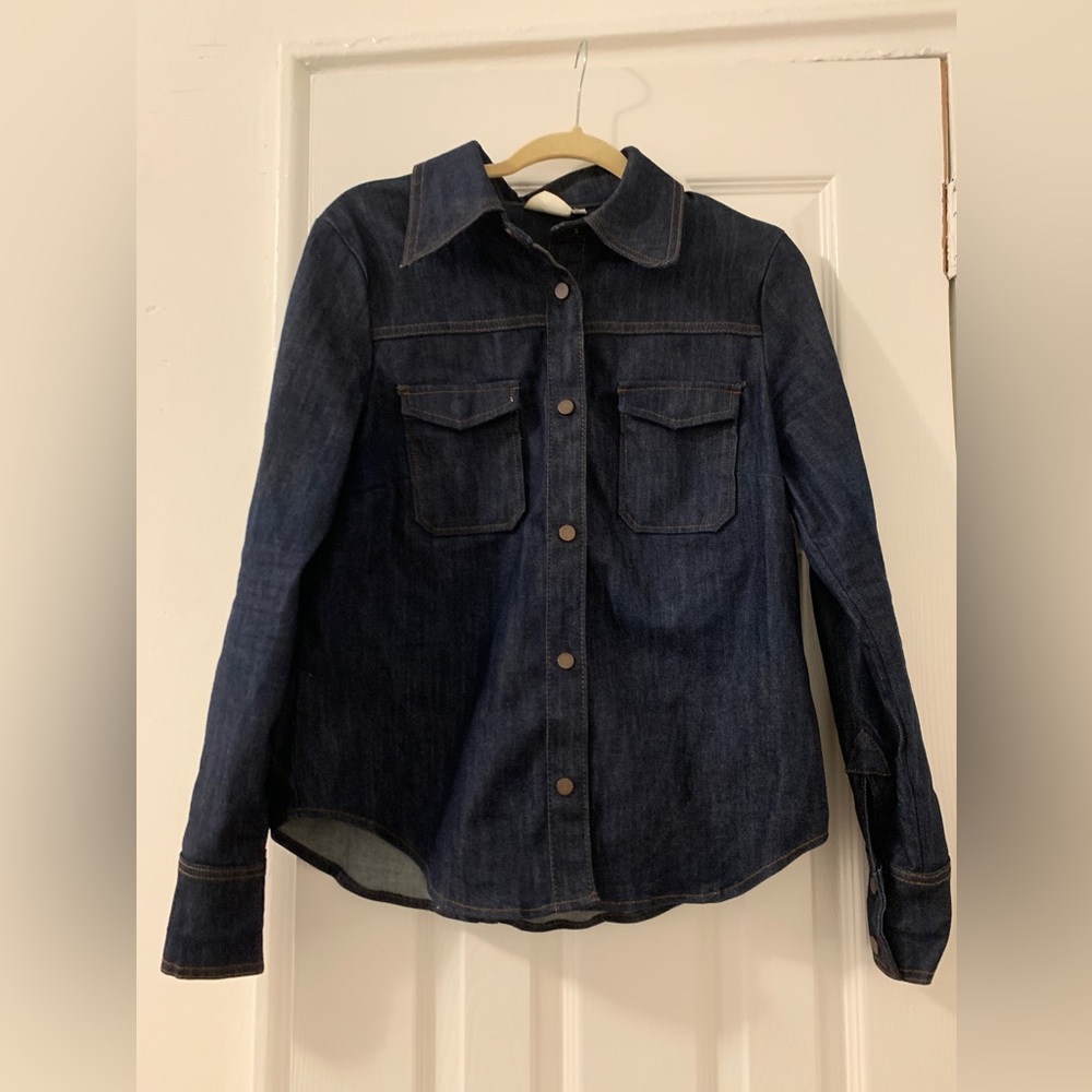 H&M STUDIO A/W 2018 DENIM SHIRT SIZE 10